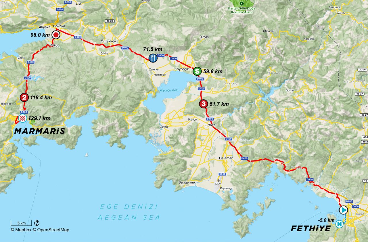 stage 6 map Tour of Turkey 2021