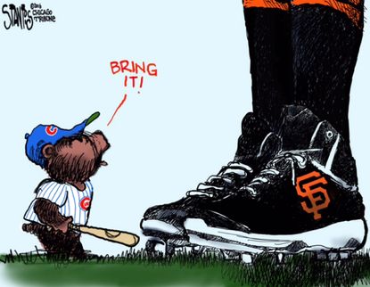 Editorial cartoon U.S. San Francisco&nbsp;Giants Chicago Cubs