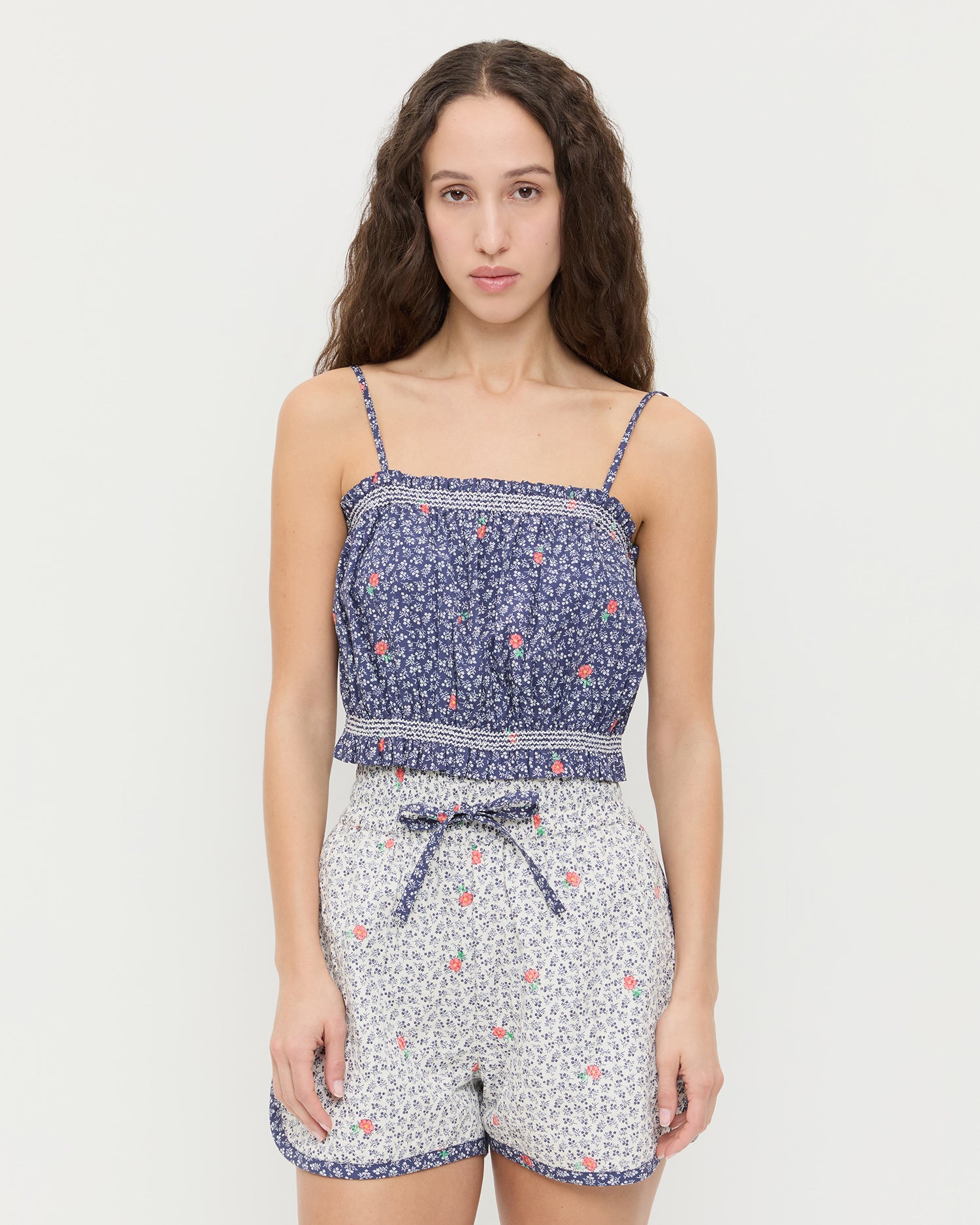 Maggie Camisole - Navy Floral / Xxs