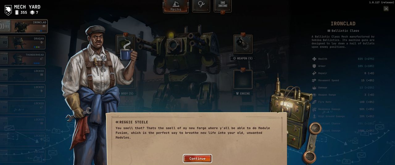 Grit and Valor mech strategy roguelike