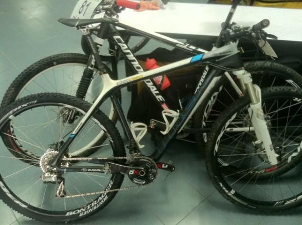 Russel Finsterwald's Trek Superfly and Brady Kapius's Cannondale Flash 29er