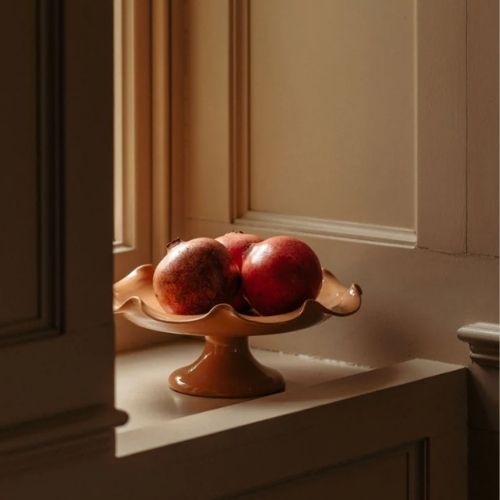 Rebecca Udall, Claudia Wavy Footed Bowl, Terracotta