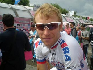 Russian champion Pavel Brutt (Katusha) at the 2012 Giro d'Italia.