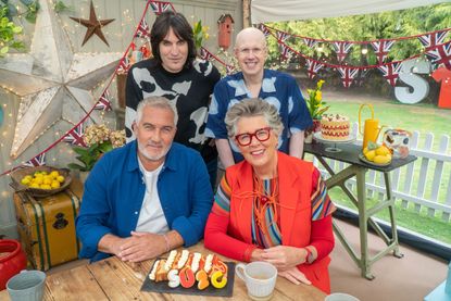 Matt Lucas, Noel Fielding, Prue Leith and Paul Hollywood.