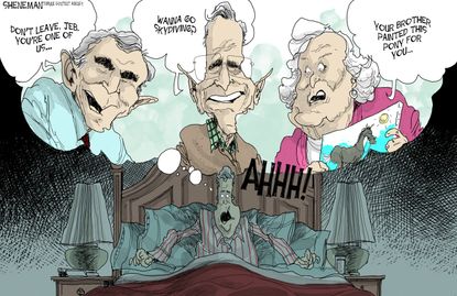 Political cartoon Bush family