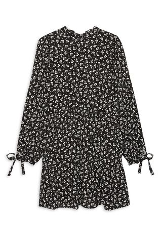 Black Floral Print Dress, £6