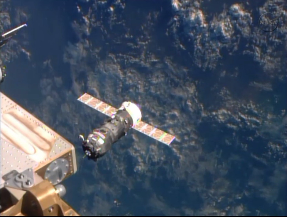 Progress 54 About to Dock at International Space Station