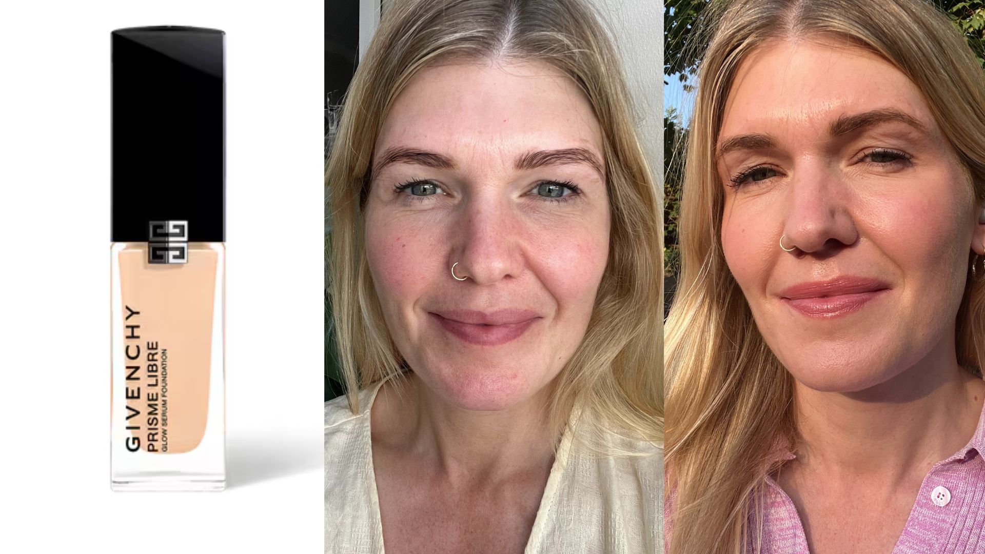 Before and after testing Givenchy Pris Libre