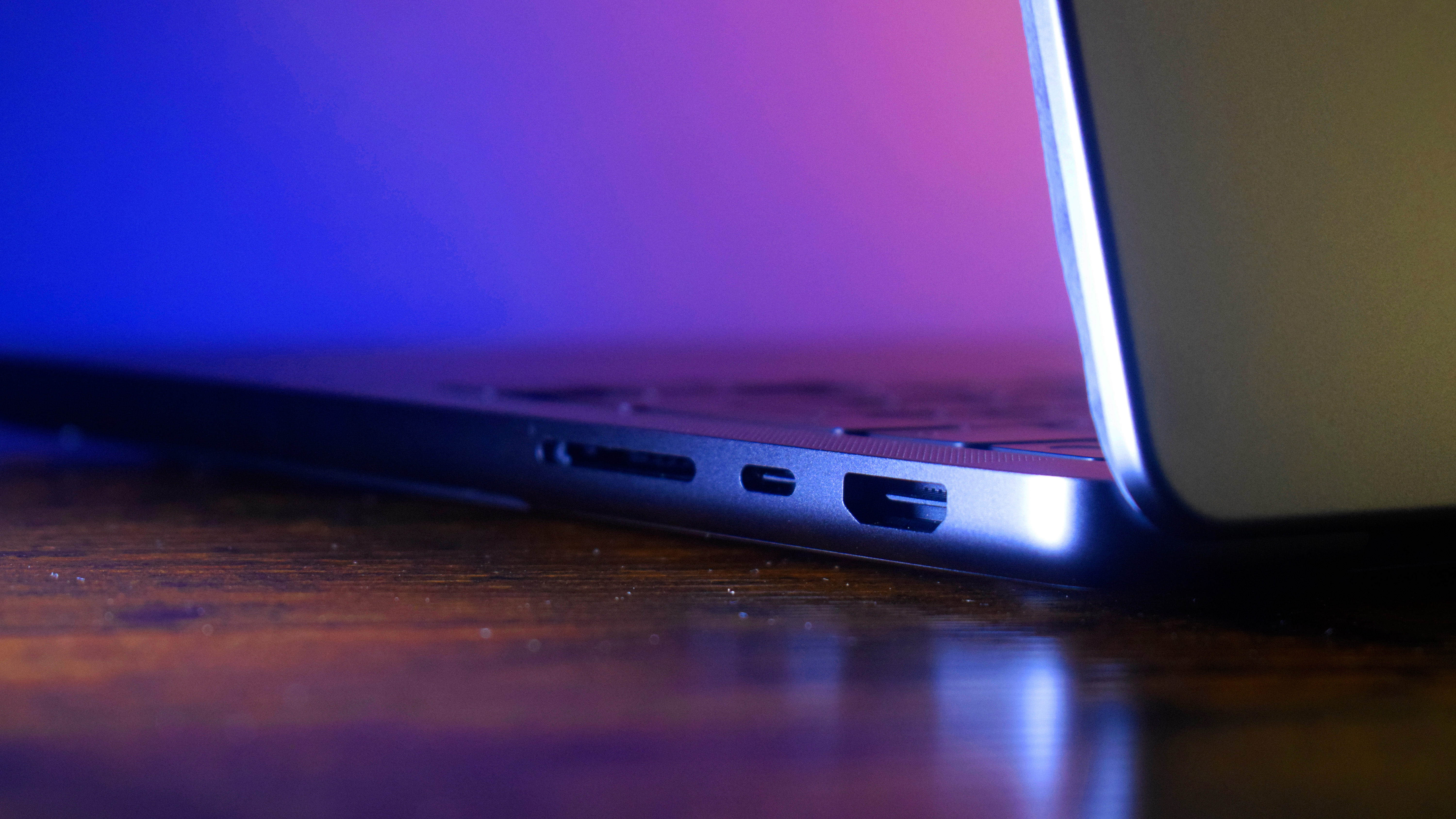 The ports on the Apple M5 MacBook Pro 14in