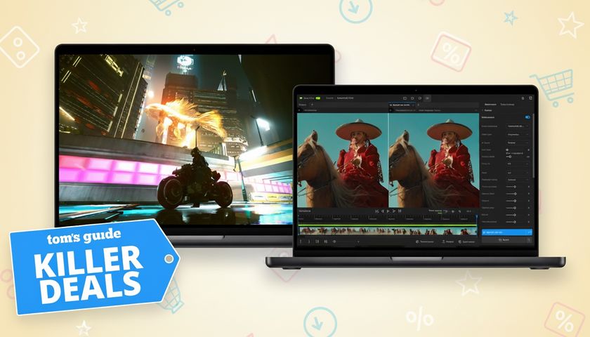 Two MacBook Pro M5 laptops