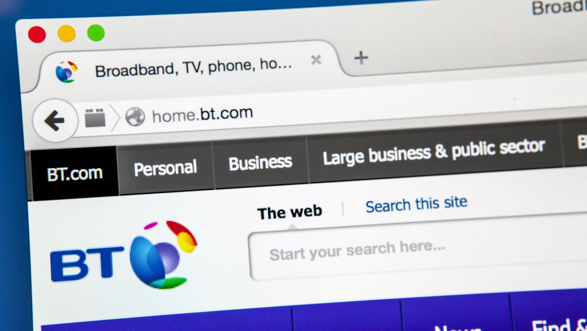 BT home page