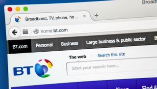 BT home page