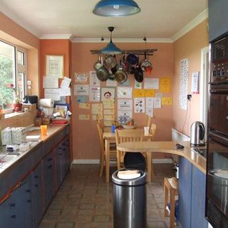 kitchen room with dining table and chairs