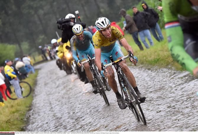 Vincenzo Nibali on the cobbles