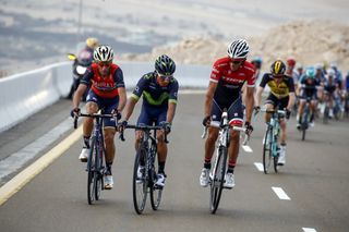 Contador marks Quintana tightly in Abu Dhabi