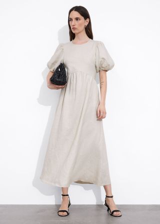 
Other Stories, Puff-Sleeve Midi Dress