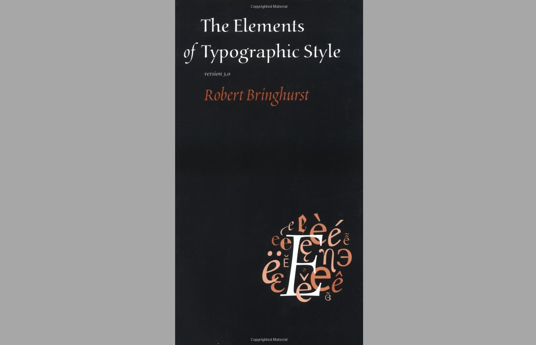 Cover of The Elements of Typographic Style book