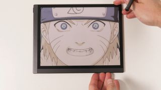 Naruto playing on a Bigme B1051C Pro color E Ink tablet