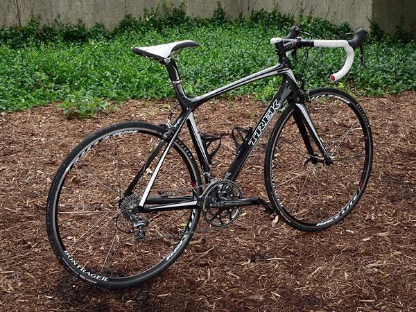 The new Trek Madone strikes a purposeful pose.
