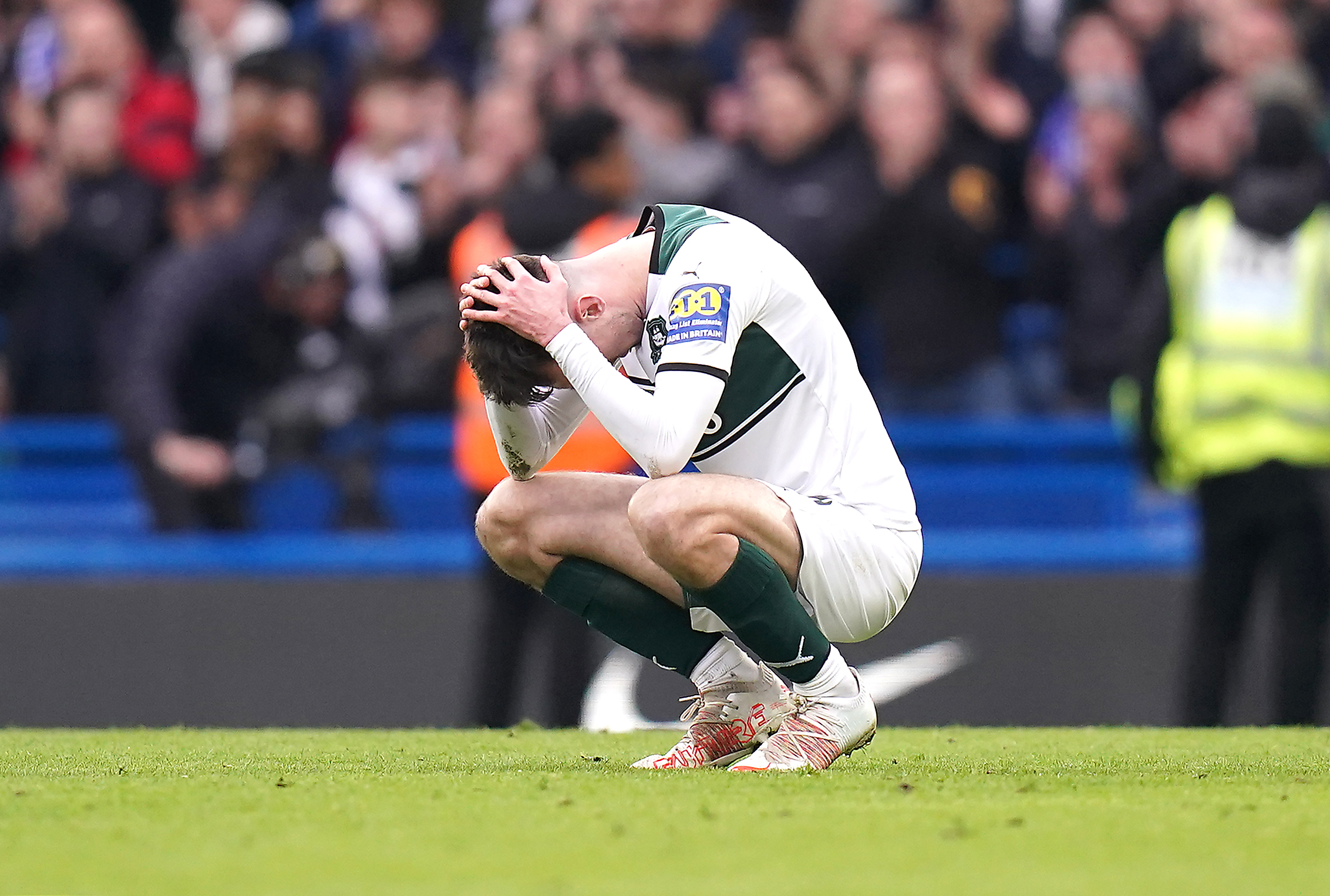Ryan Hardie shows his frustration