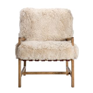 ‘Wild Chair’ in Yeti beige and weathered oak by Timothy Oulton