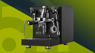 Seattle Coffee Gear Diletta Bello+ espresso machine on green background