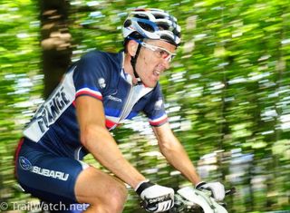 Julien Absalon (France) on the move with one lap to go
