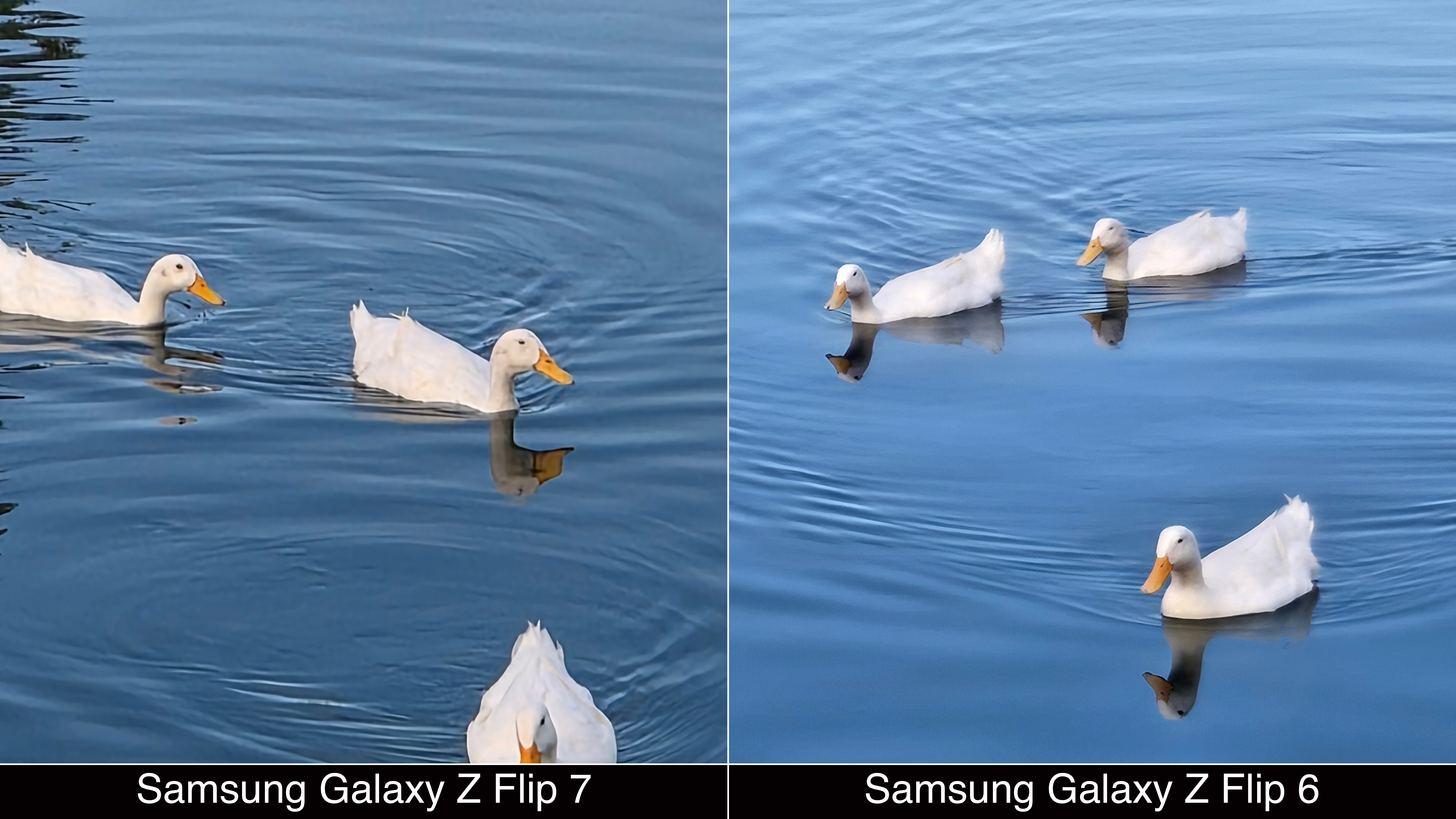 Camera comparisons shot on Samsung Galaxy Z Flip 7 and Flip 6.