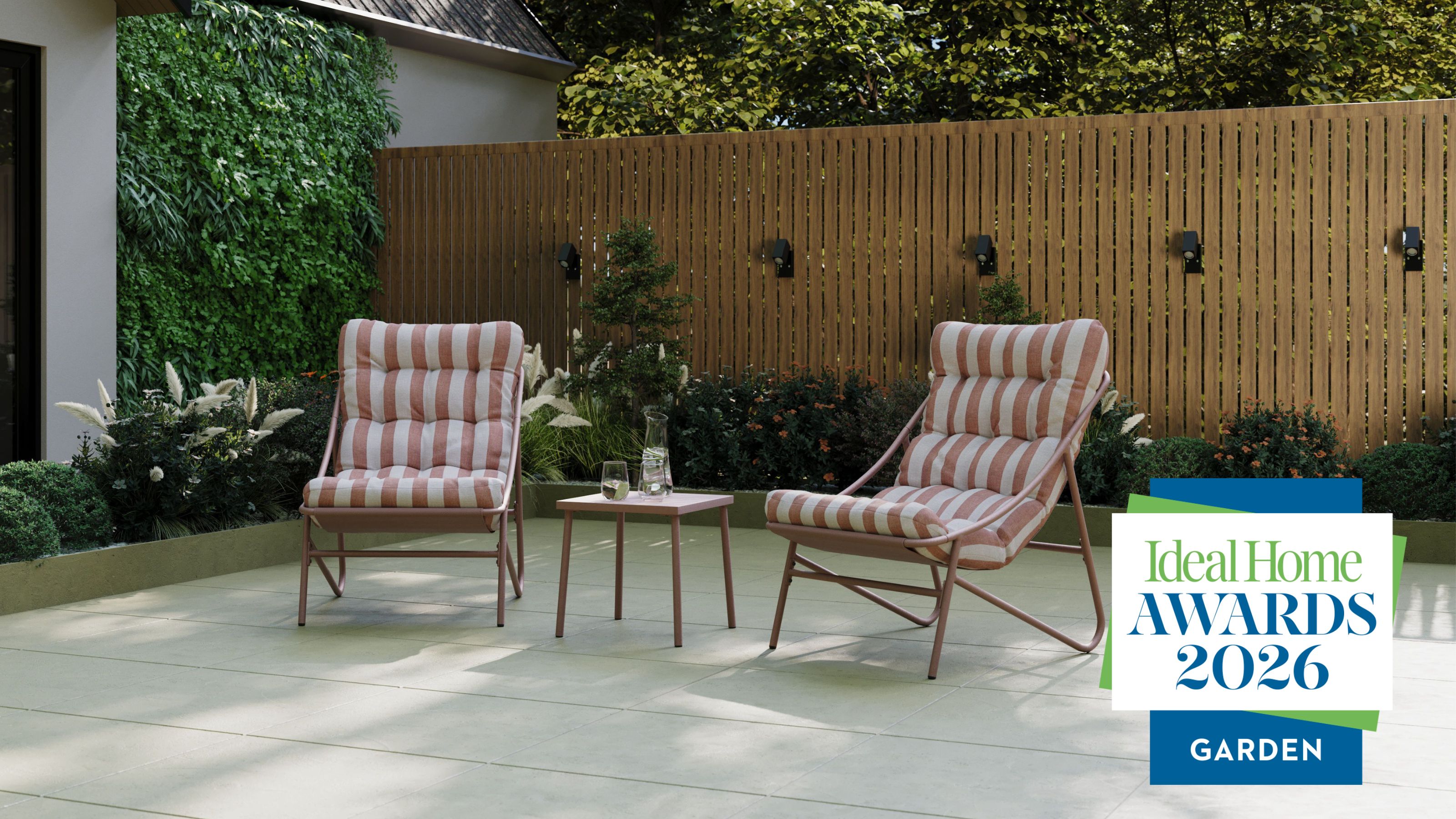 Ideal Home Awards 2026 over Charles Bentley garden loungers