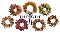 an assortment of fall wreaths