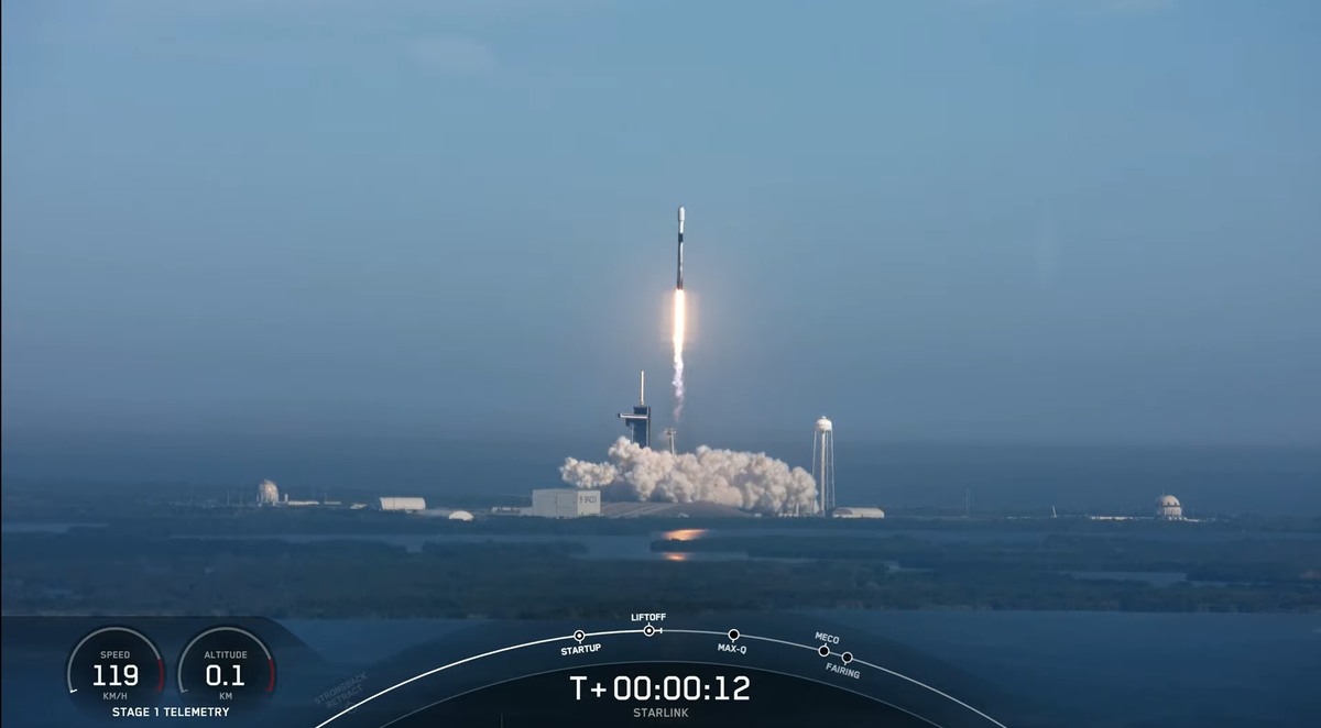 SpaceX wystrzelił 47 satelitów Starlink i rakietę naziemną podczas jedenastego lotu