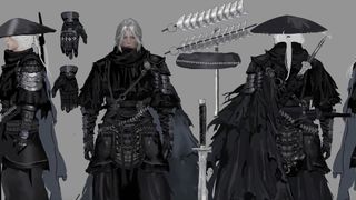 Concept art for the main character of Phantom Blade Zero