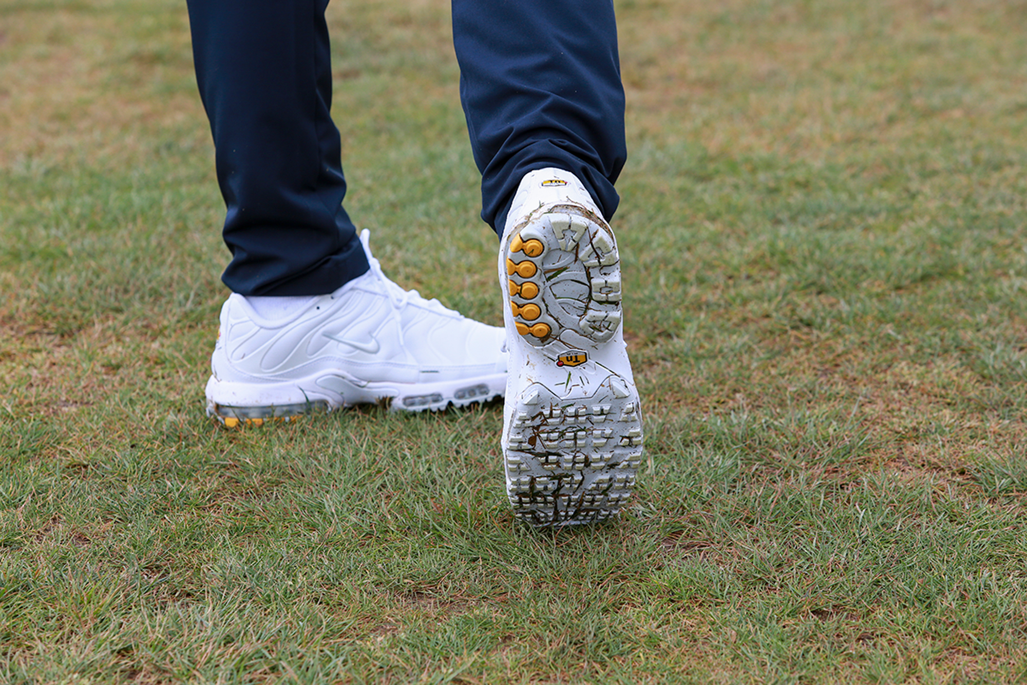 Barry Plummer wearing the Nike Air Max Plus G Golf Shoes on the course at Caversham Golf Club