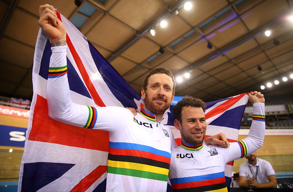 Bradley Wiggins and Mark Cavendish 2016 Madison World Champions