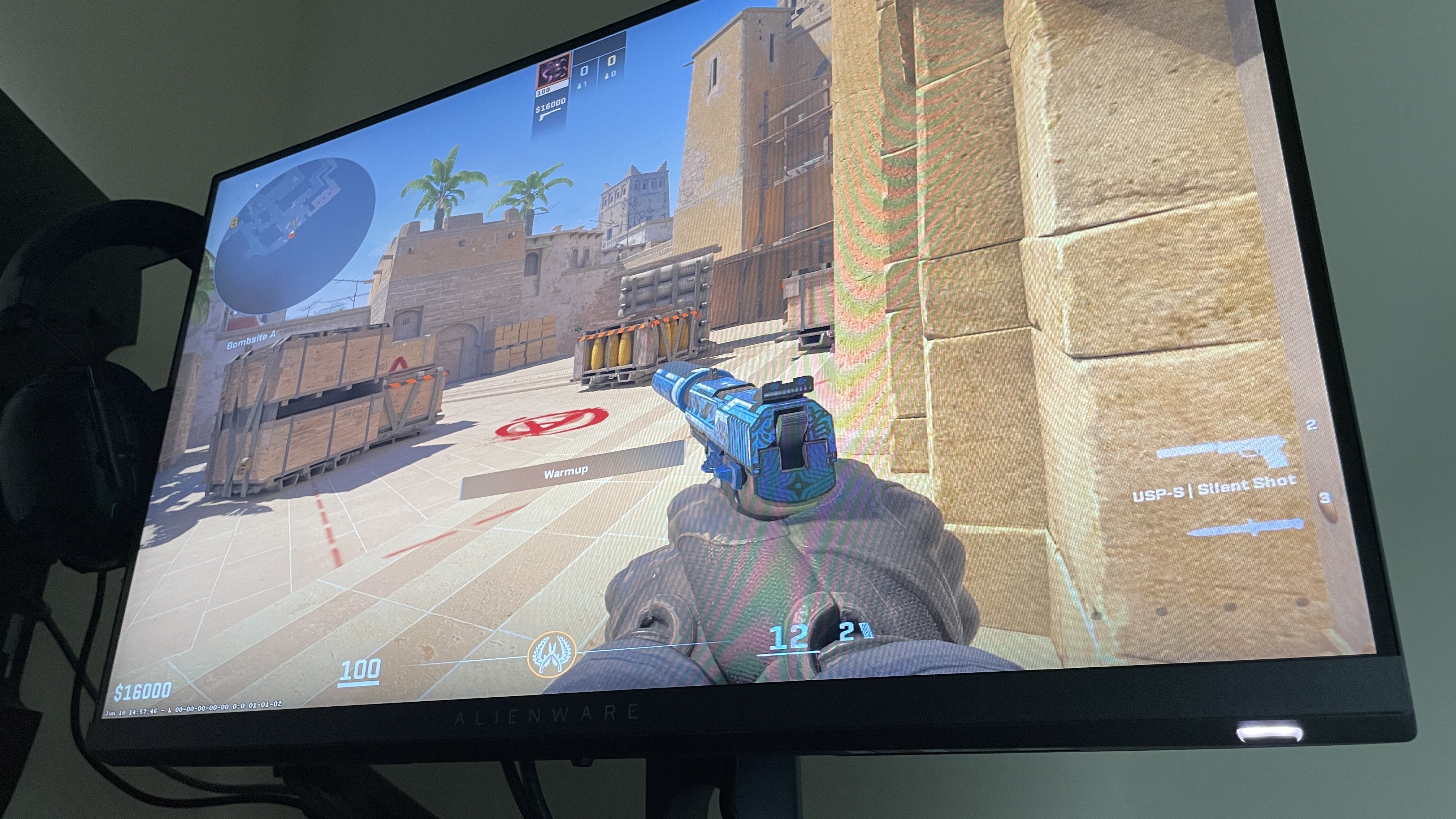 An Alienware AW2525HM 320 Hz 1080p gaming monitor.