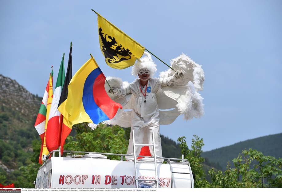 A Flemish angel at the Tour de France
