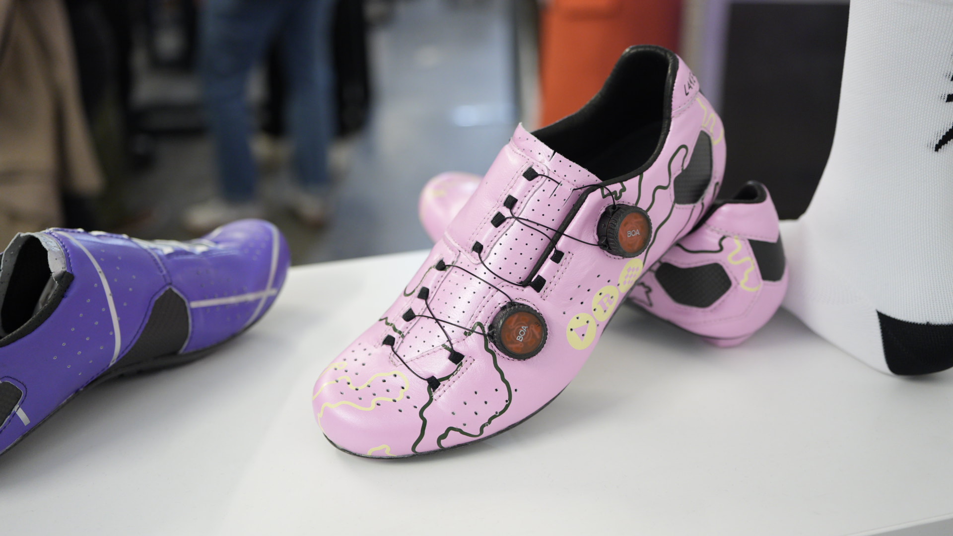 close up details of expensive bikes