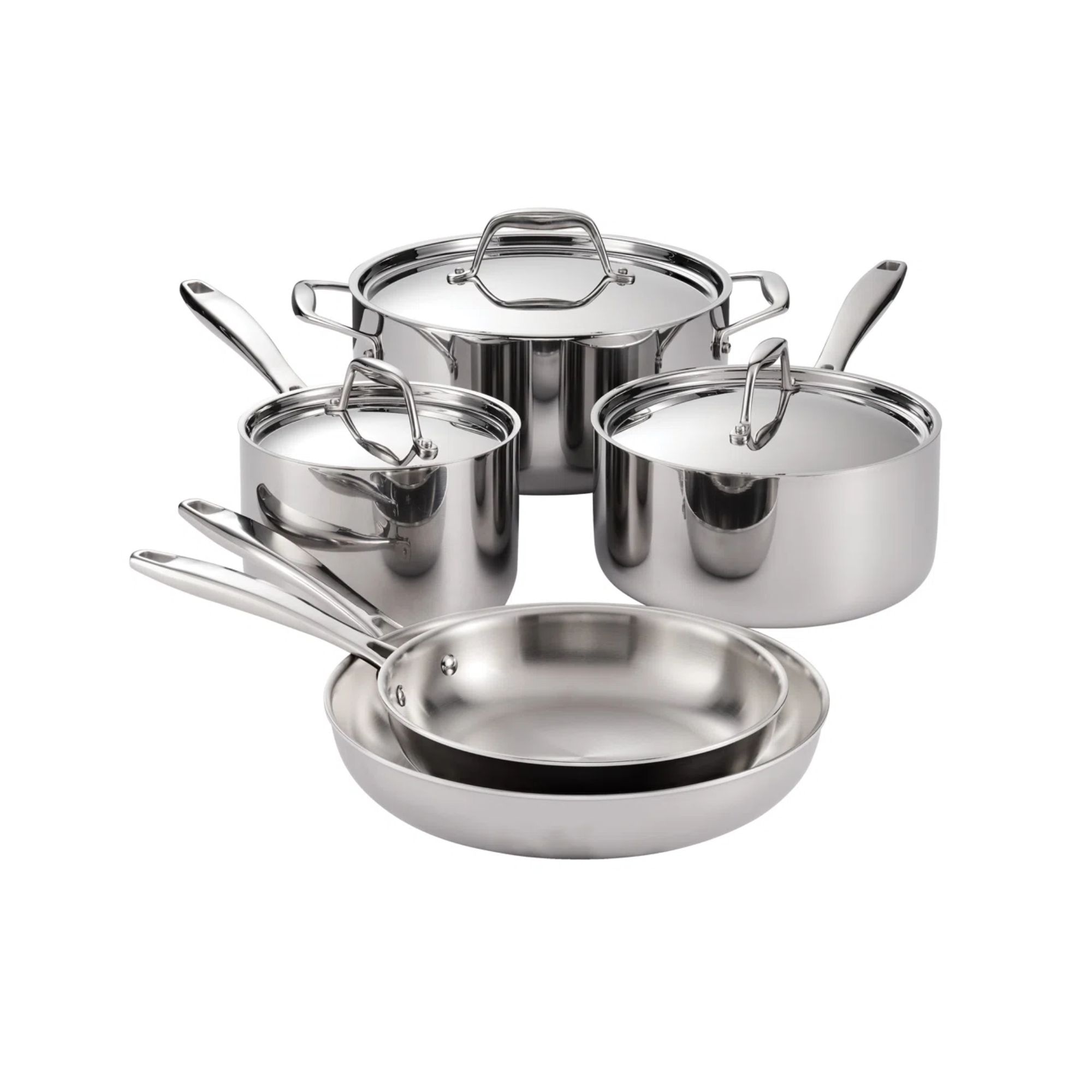 8-piece stainless steel cookware set