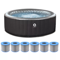 JLeisure Avenli 3-Person Hot Tub, plus Avenli High Flow Water Filter Replacement Cartridges (6 Pack) | Was $519.99