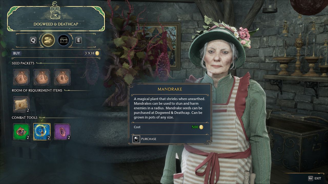 Hogwarts Legacy Dogweed and Deathcap
