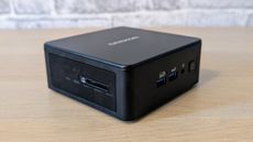 The Geekom IT15AI on a desk