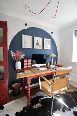 home office ideas - paint effect