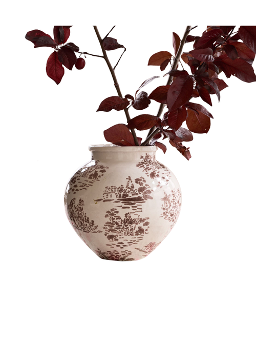 Matilda Toile Ceramic Vase