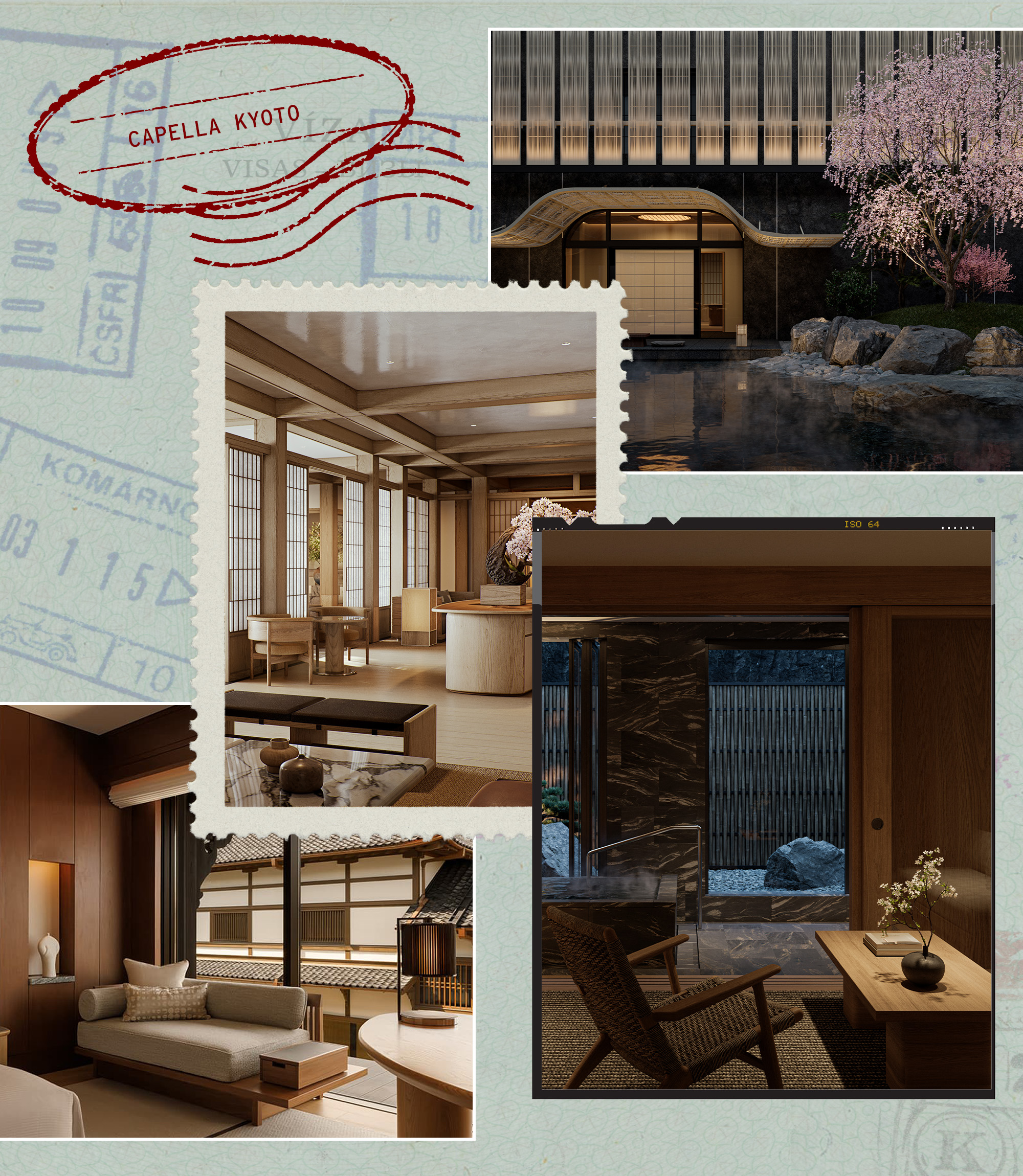 Collage of Capella Kyoto.
