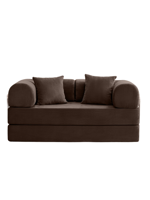 Corduroy Foldable Boneless Sofa Bed 