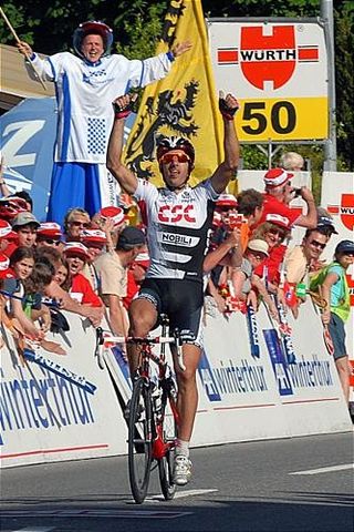 Fabian Cancellara (CSC) takes another victory this year.