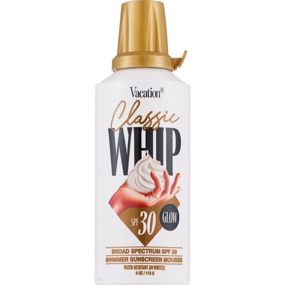 Vacation, Vacation Classic Whip Glow Spf 30 Shimmer Sunscreen Mousse