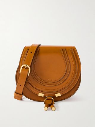 Marcie Mini Textured-Leather Shoulder Bag