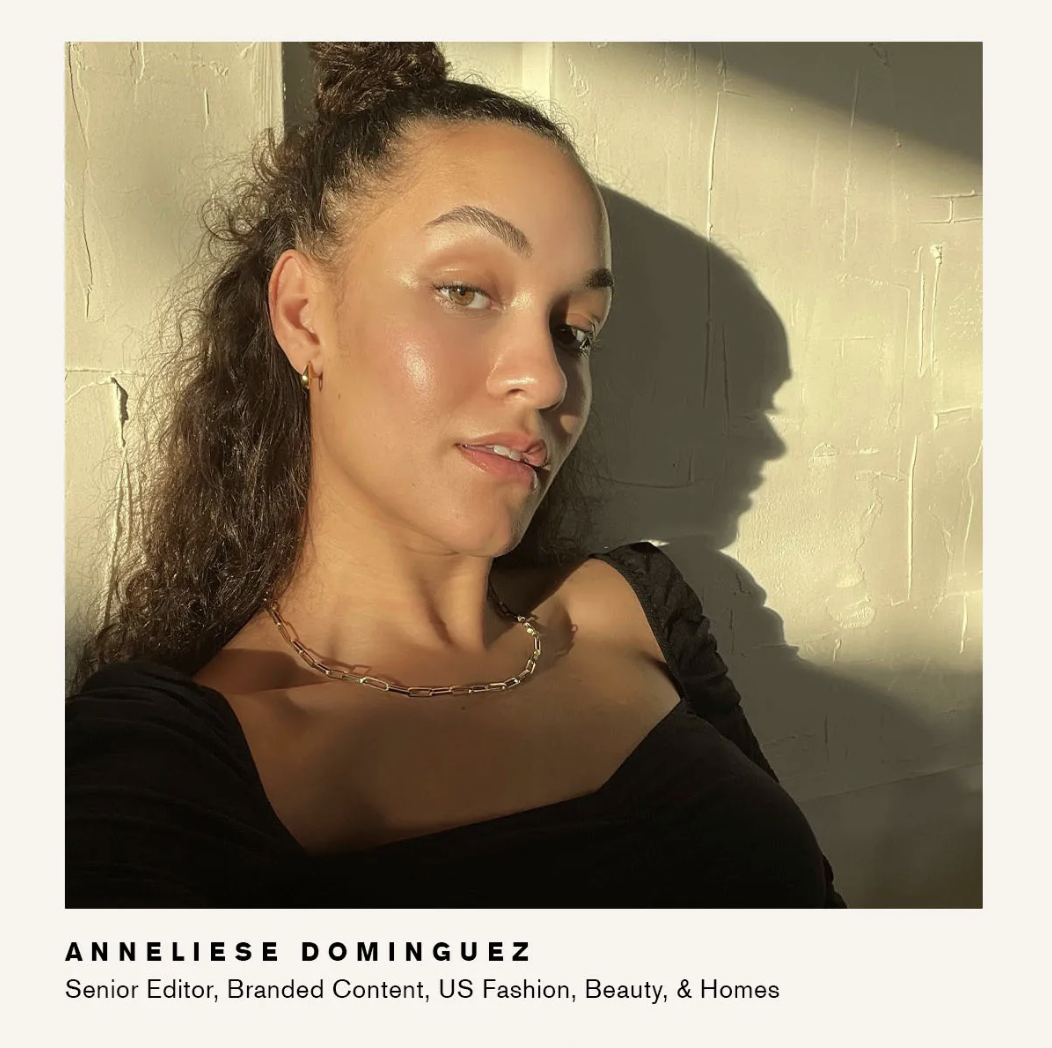 An image of Who What Wear branded content editor Annelise Dominguez.