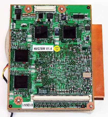 Nvidia 7800 GTX module bottom